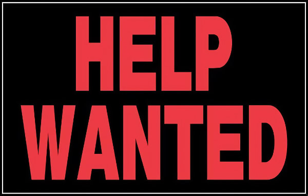 “Help Wanted” sign