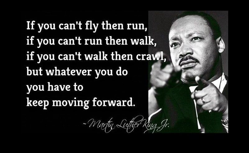 MLK: If you can’t fly then run